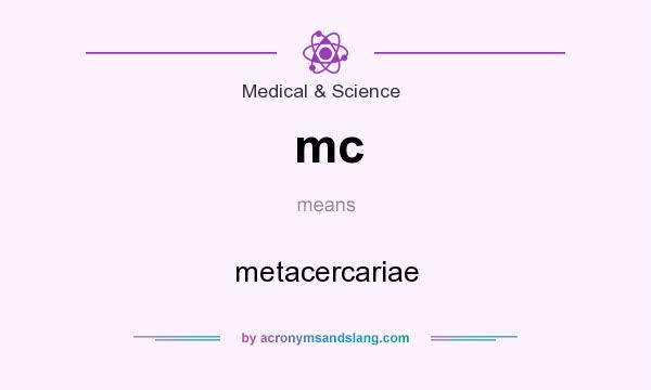 What does mc mean? It stands for metacercariae