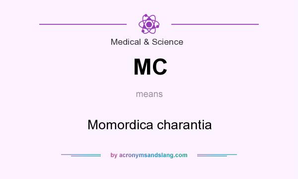 What does MC mean? It stands for Momordica charantia