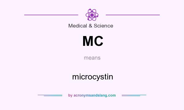 What does MC mean? It stands for microcystin