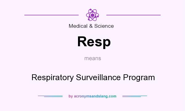 What does Resp mean? It stands for Respiratory Surveillance Program