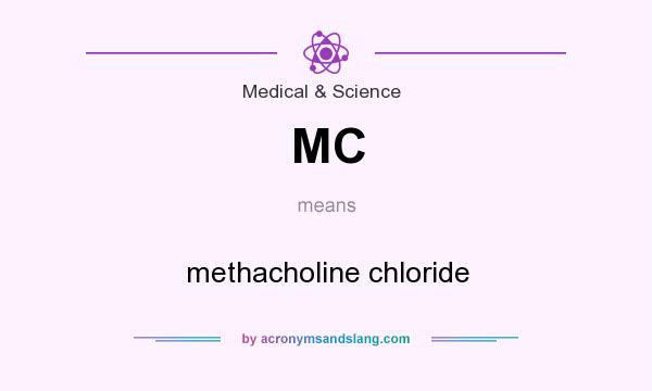 What does MC mean? It stands for methacholine chloride