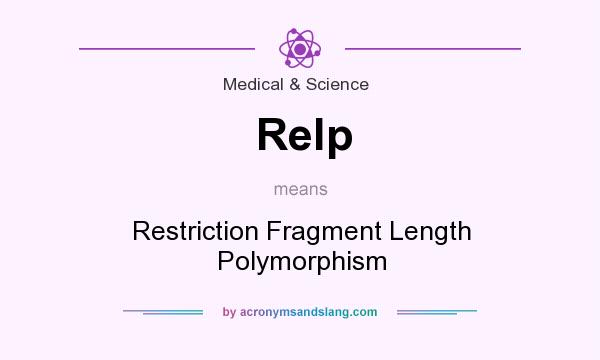 What does Relp mean? It stands for Restriction Fragment Length Polymorphism