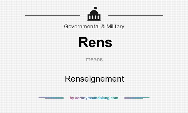 What does Rens mean? It stands for Renseignement