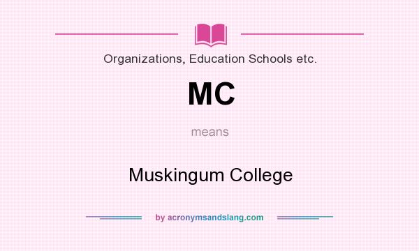 What does MC mean? It stands for Muskingum College