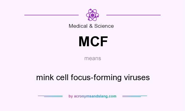 What does MCF mean? It stands for mink cell focus-forming viruses