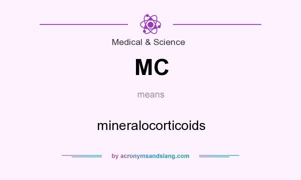 What does MC mean? It stands for mineralocorticoids