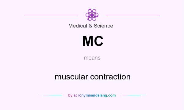 What does MC mean? It stands for muscular contraction