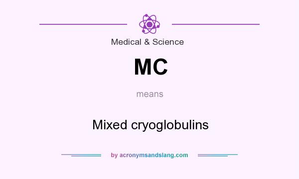 What does MC mean? It stands for Mixed cryoglobulins