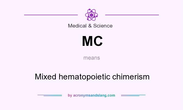 What does MC mean? It stands for Mixed hematopoietic chimerism