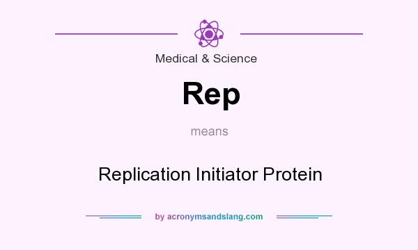 What does Rep mean? It stands for Replication Initiator Protein