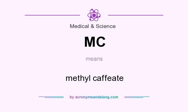 What does MC mean? It stands for methyl caffeate
