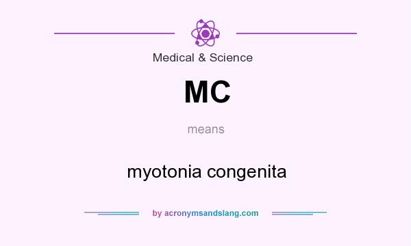 What does MC mean? It stands for myotonia congenita