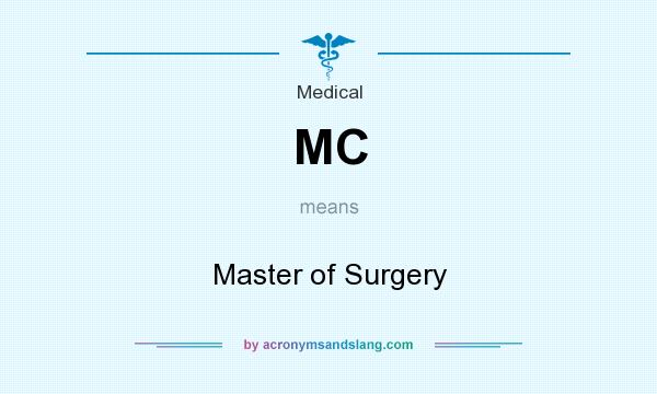 What does MC mean? It stands for Master of Surgery
