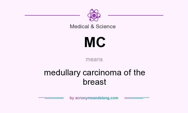 What does MC mean? It stands for medullary carcinoma of the breast