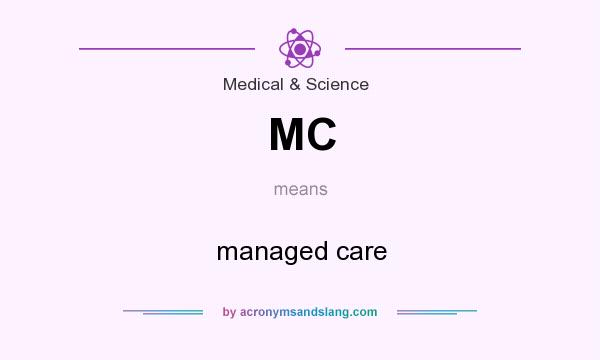 What does MC mean? It stands for managed care