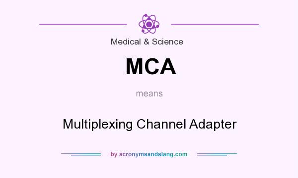 What does MCA mean? It stands for Multiplexing Channel Adapter