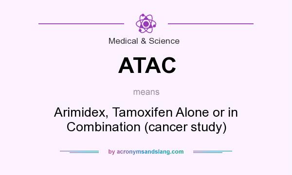 What does ATAC mean? It stands for Arimidex, Tamoxifen Alone or in Combination (cancer study)