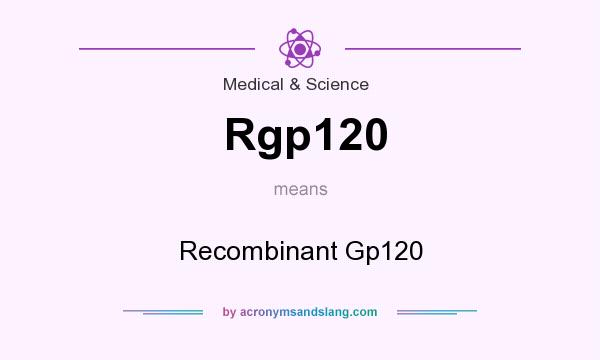 What does Rgp120 mean? It stands for Recombinant Gp120