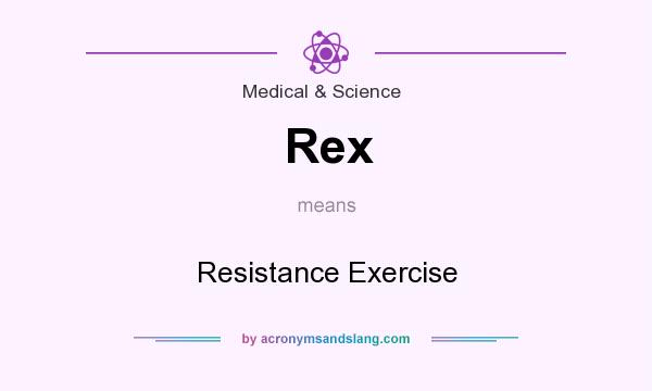 What does Rex mean? It stands for Resistance Exercise