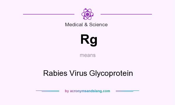 What does Rg mean? It stands for Rabies Virus Glycoprotein