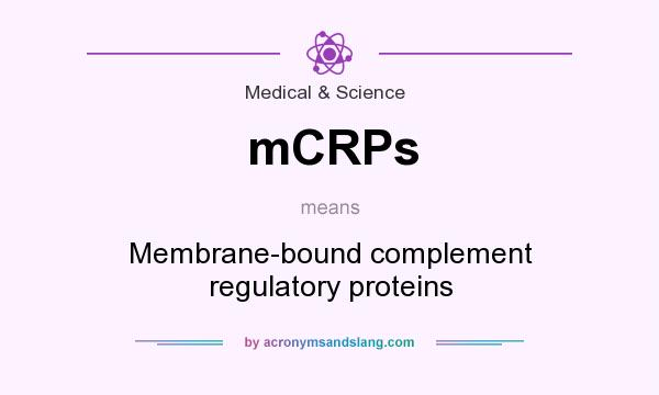 What does mCRPs mean? It stands for Membrane-bound complement regulatory proteins