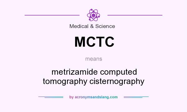 What does MCTC mean? It stands for metrizamide computed tomography cisternography