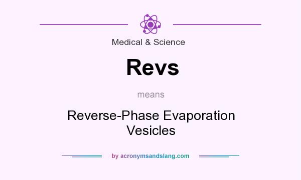What does Revs mean? It stands for Reverse-Phase Evaporation Vesicles