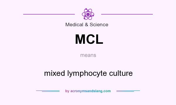 What does MCL mean? It stands for mixed lymphocyte culture