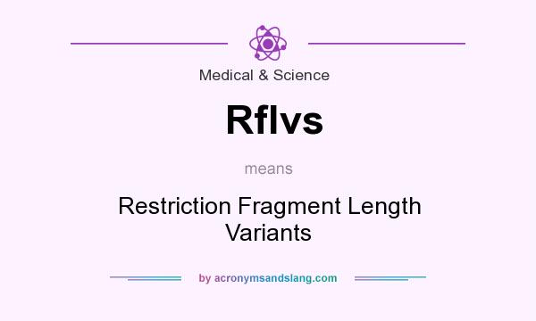 What does Rflvs mean? It stands for Restriction Fragment Length Variants