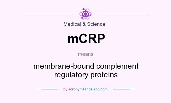 What does mCRP mean? It stands for membrane-bound complement regulatory proteins