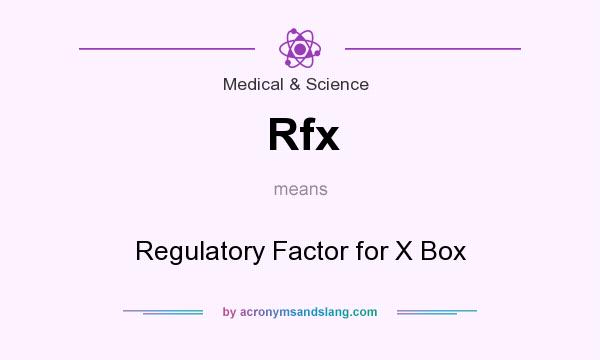 What does Rfx mean? It stands for Regulatory Factor for X Box