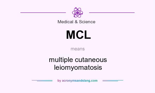 What does MCL mean? It stands for multiple cutaneous leiomyomatosis