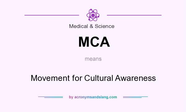 What does MCA mean? It stands for Movement for Cultural Awareness