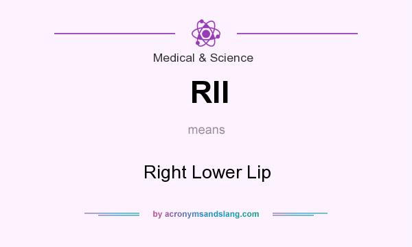 What does Rll mean? It stands for Right Lower Lip