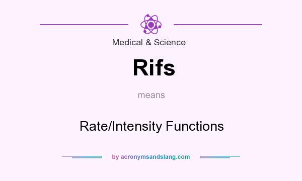What does Rifs mean? It stands for Rate/Intensity Functions