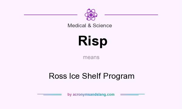 What does Risp mean? It stands for Ross Ice Shelf Program
