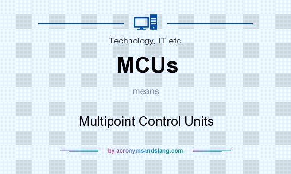 What does MCUs mean? It stands for Multipoint Control Units