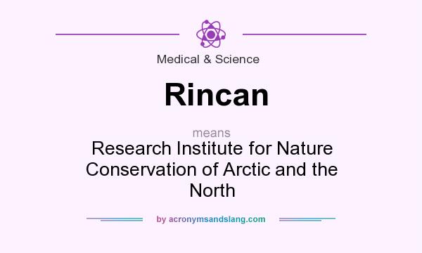 What does Rincan mean? It stands for Research Institute for Nature Conservation of Arctic and the North