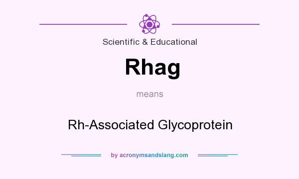 What does Rhag mean? It stands for Rh-Associated Glycoprotein