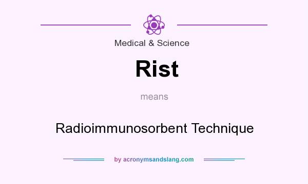 What does Rist mean? It stands for Radioimmunosorbent Technique