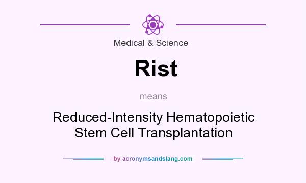 What does Rist mean? It stands for Reduced-Intensity Hematopoietic Stem Cell Transplantation