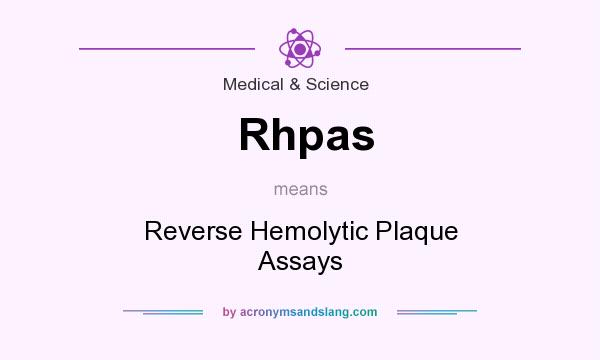 What does Rhpas mean? It stands for Reverse Hemolytic Plaque Assays