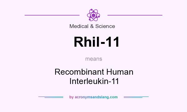 What does Rhil-11 mean? It stands for Recombinant Human Interleukin-11