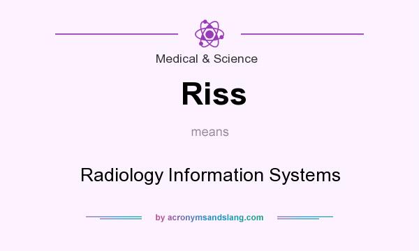 What does Riss mean? It stands for Radiology Information Systems