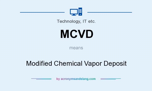 What does MCVD mean? It stands for Modified Chemical Vapor Deposit