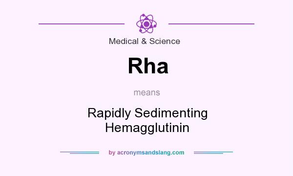 What does Rha mean? It stands for Rapidly Sedimenting Hemagglutinin