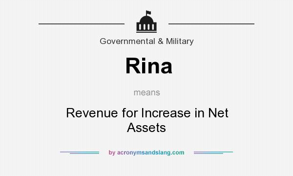 What does Rina mean? It stands for Revenue for Increase in Net Assets