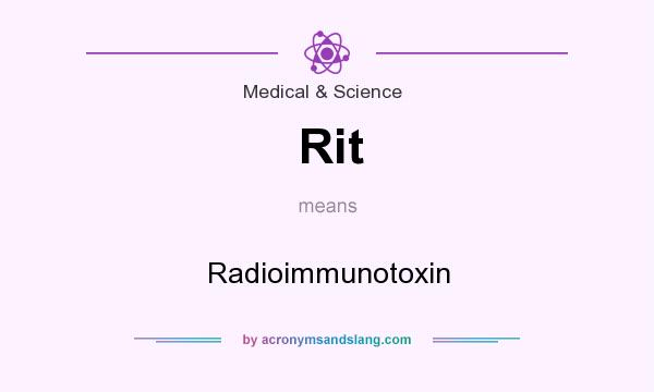 What does Rit mean? It stands for Radioimmunotoxin