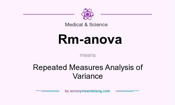 What does Rm-anova mean? It stands for Repeated Measures Analysis of Variance