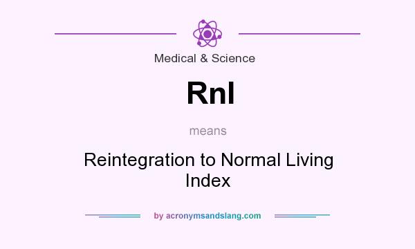 What does Rnl mean? It stands for Reintegration to Normal Living Index